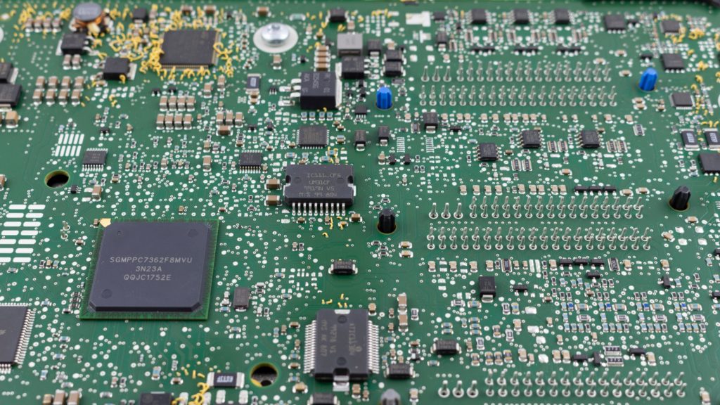 electronic circuit board PCB from car electronic control unit