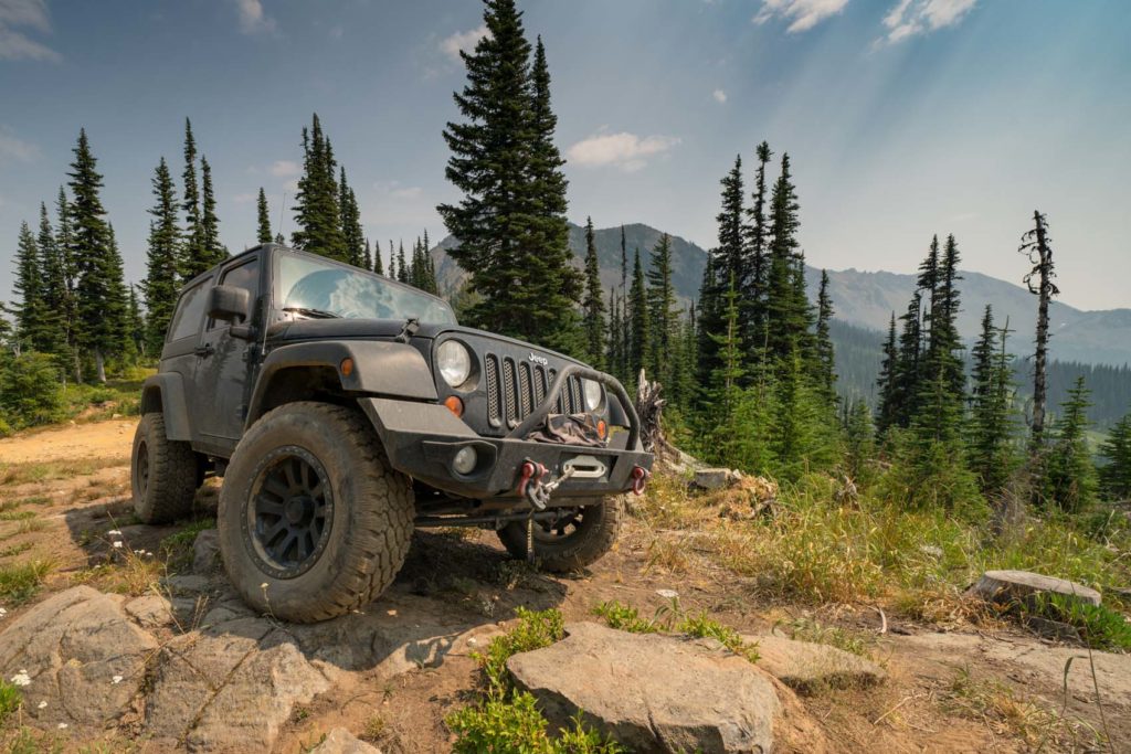 A Jeep Wrangler on Trail