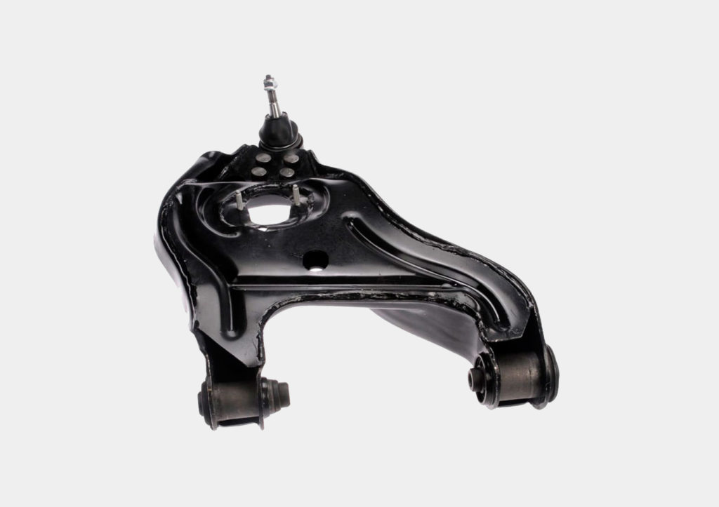 dorman control arm isolated in gray background