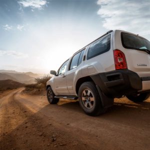 nissan xterra in desert