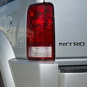 Silver Dodge Nitro Backside