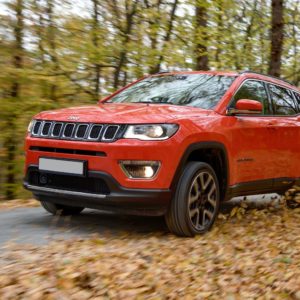 orange jeep compass