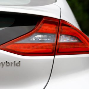 rear of a hybrid car