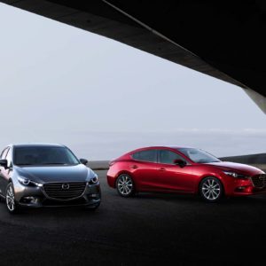 2018 Mazda 3 cars parked Inside Mazda