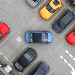 car self parking top view