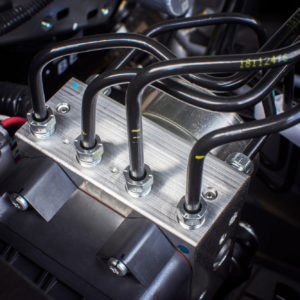 car abs control module with pipes connected