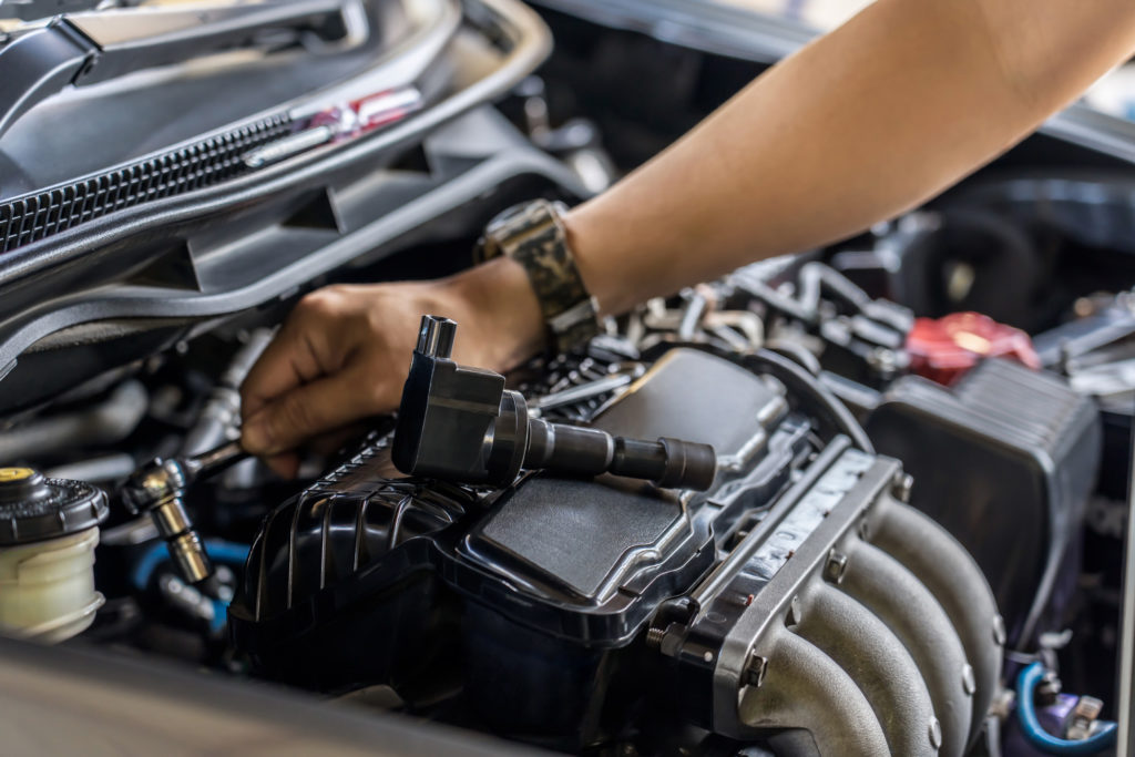 car ignition coil on top of engine p0358 code