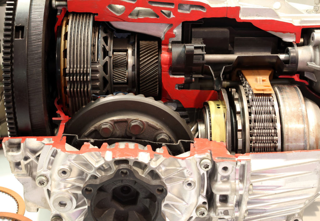 cross section of a transmission assembly