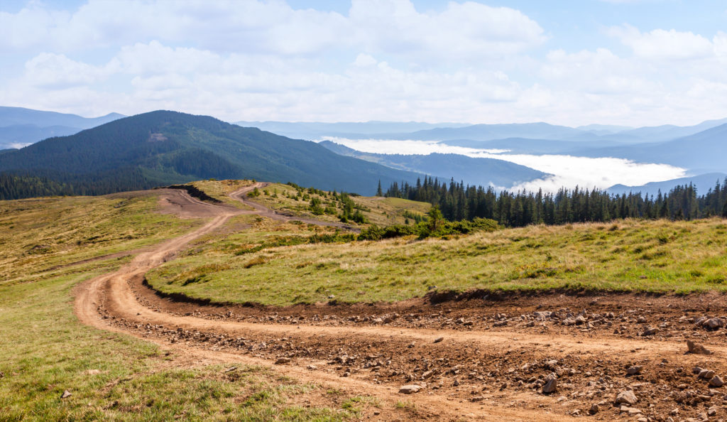 unmaintained country road