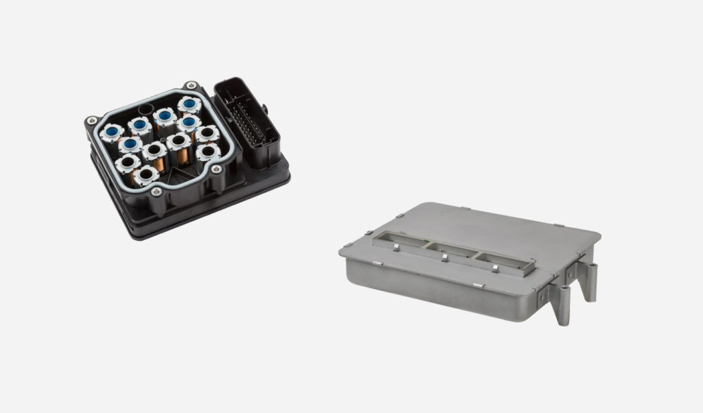 electronic brake control module and engine control module