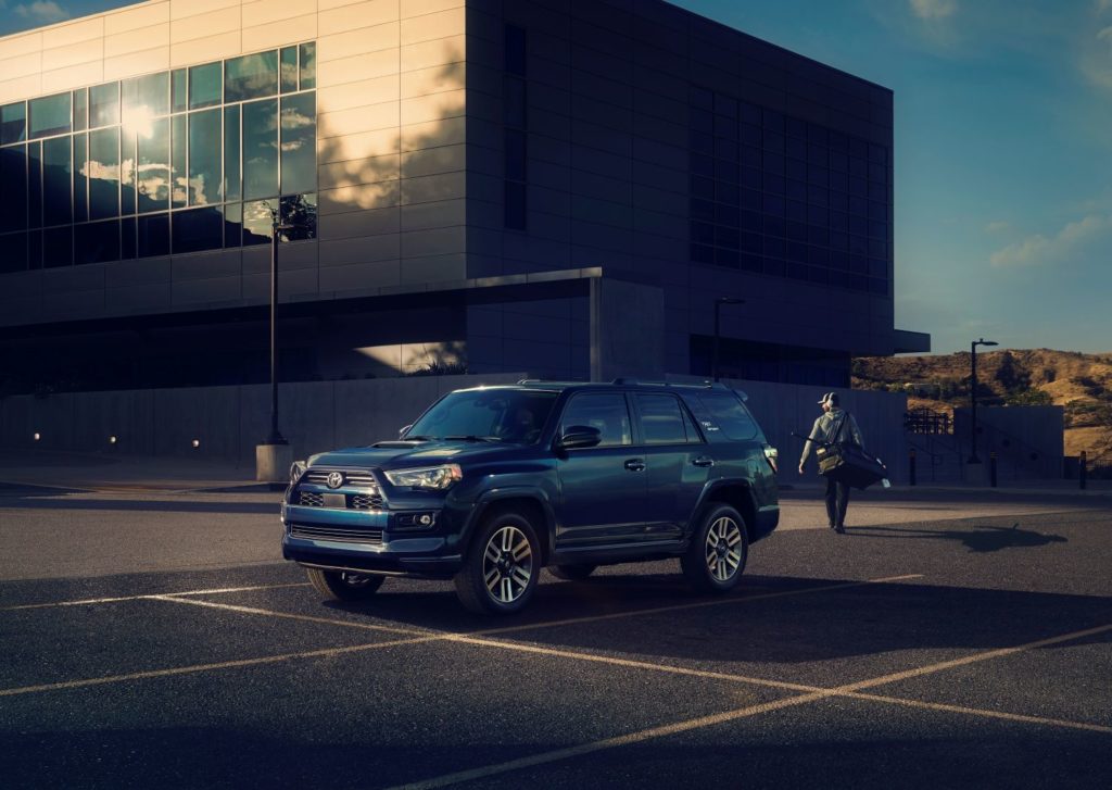 2022 toyota 4runner trd on a parking lot