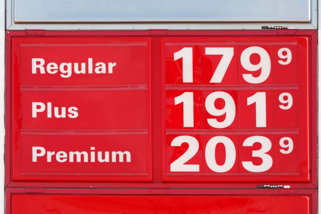 different fuel prices