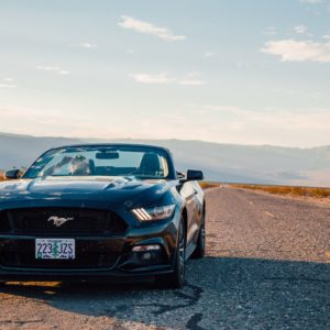 black ford mustang gt