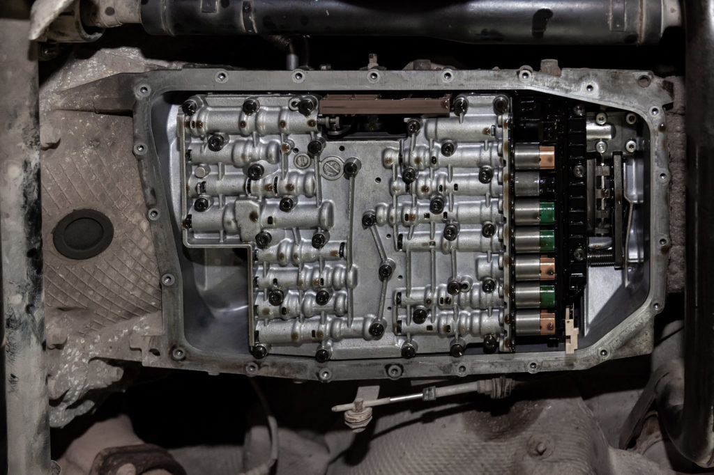 transmission solenoids visible in car transmission