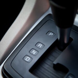 letters in an automatic gear shift