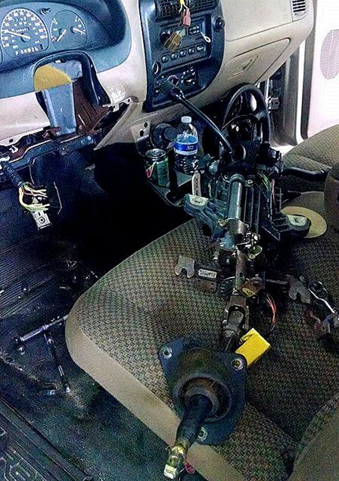 Steering column store