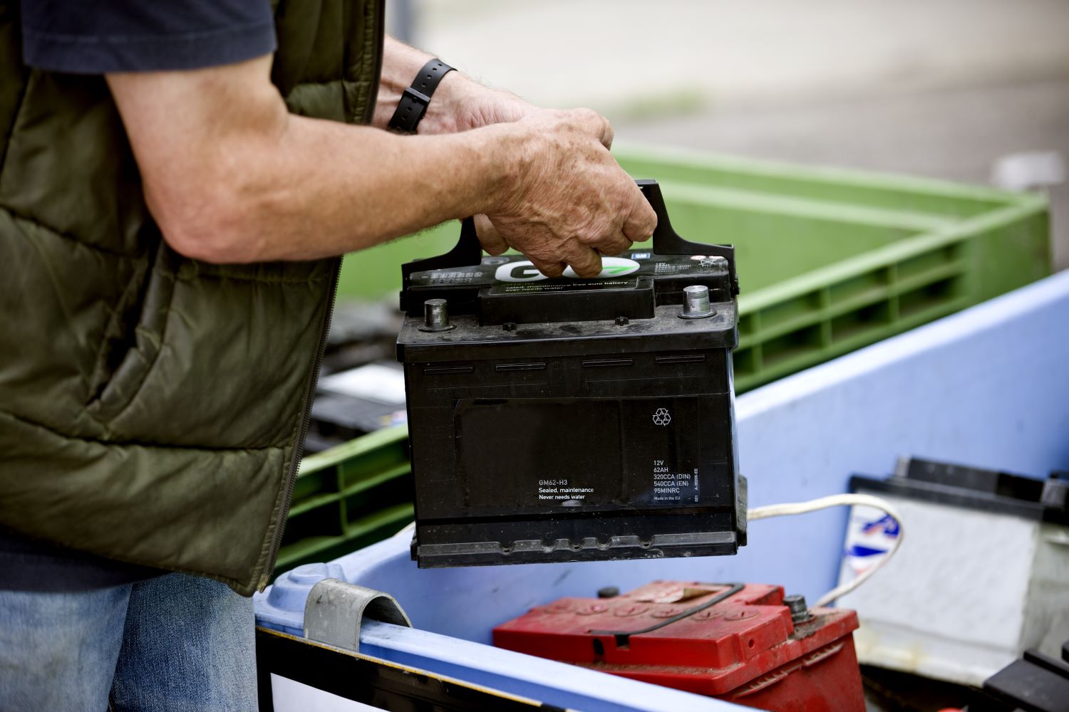 where to take a used car battery