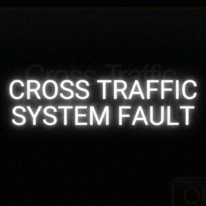 car cross traffic system fault activated