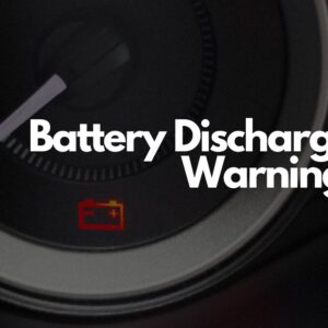 car battery discharge warning image