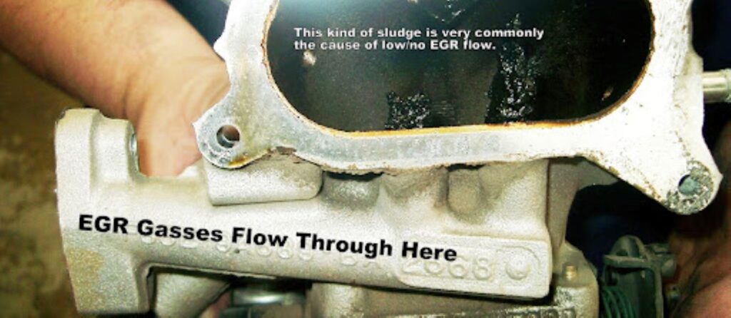 carbon sludge caused by low egr flow