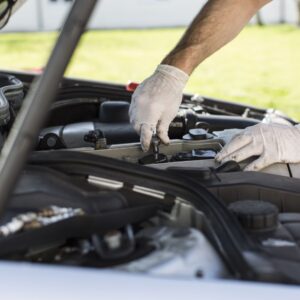 replacing a car spark plug