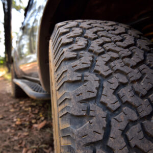 all terrain tire close up