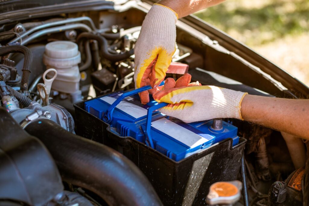 new car battery installation