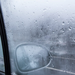 condensation forming inside car due to rain