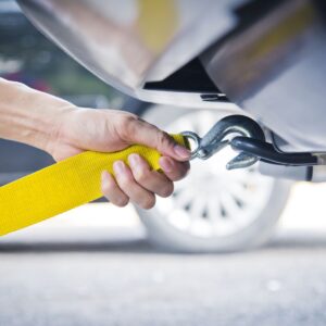 attaching a towing strap