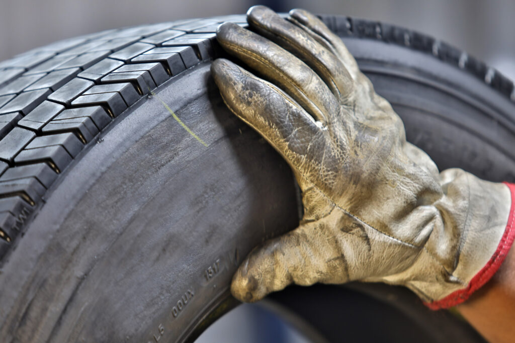 checking tire retreading