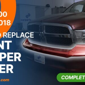 how to replace the front bumper cover 2009 2018 dodge ram 1500