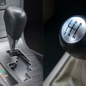 image of a automatic and manual transmissions