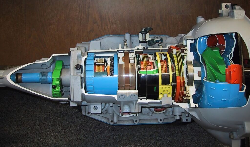 cutaway of a 1980 aod transmission