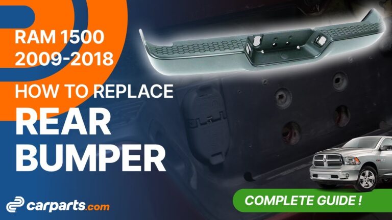 how to replace the rear bumper 2009 2018 dodge ram 1500