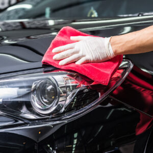 keeping black car clean and shiny