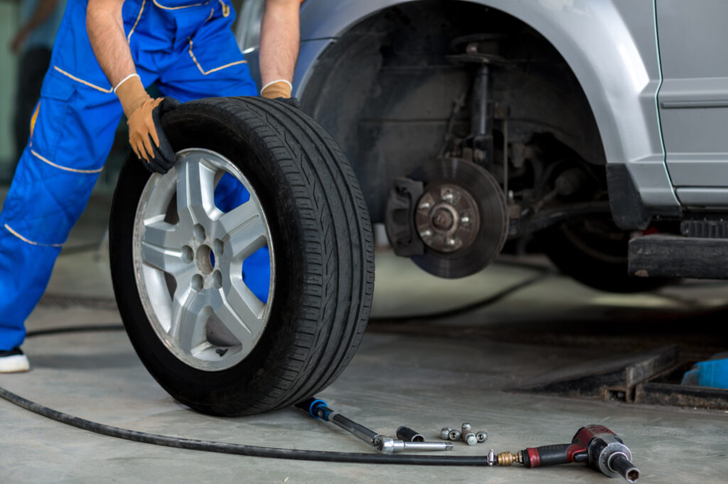 replacing one car tire