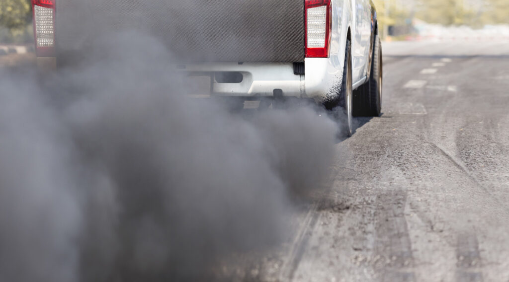 truck with rolling coal modification