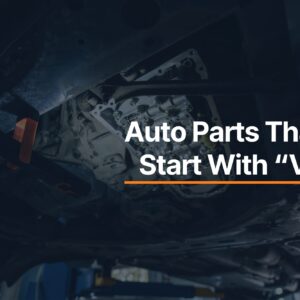 Car Automotive Parts That Start With V