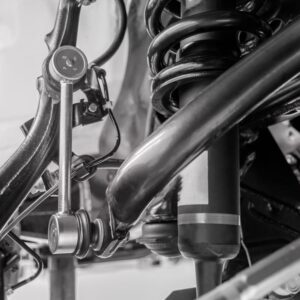 close up shot of an automotive sway bar bushing