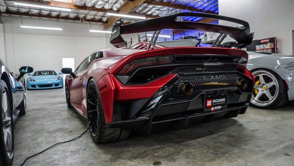 boden autohaus lamborghini aventador rear view