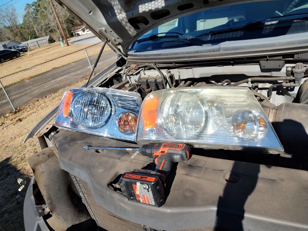 replacement headlights installation