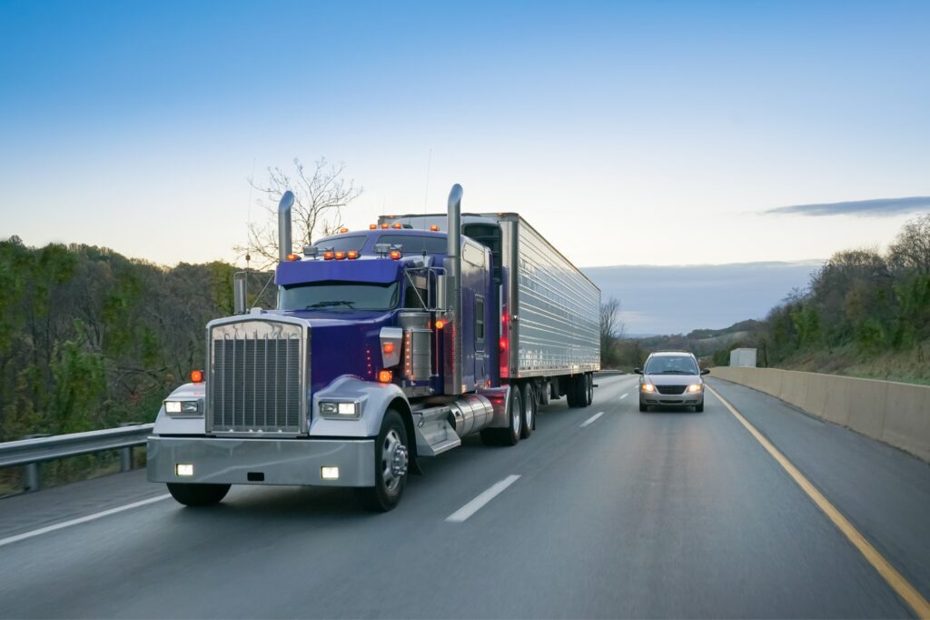 sharing the road with semi trucks