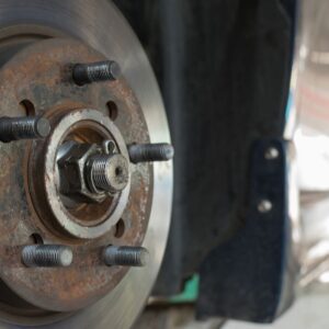 automotive wheel hub with studs