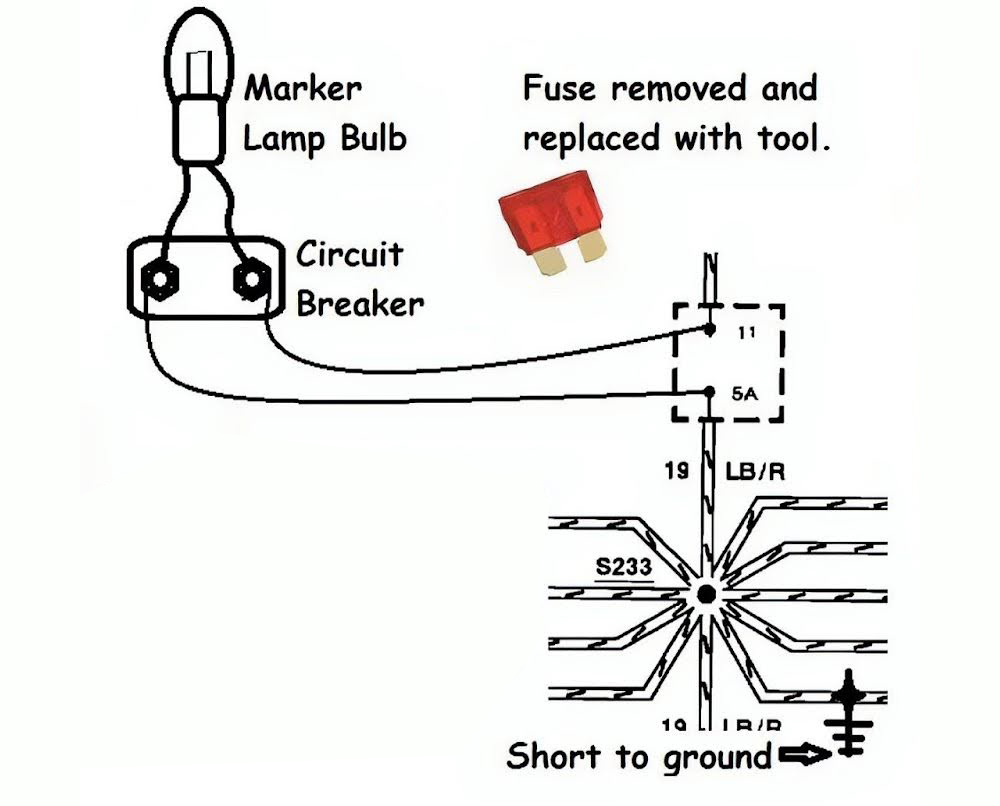 diagram light on when the breaker is open