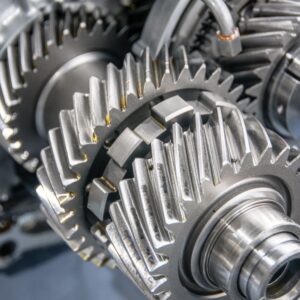 close up shot of a transmission gear assembly