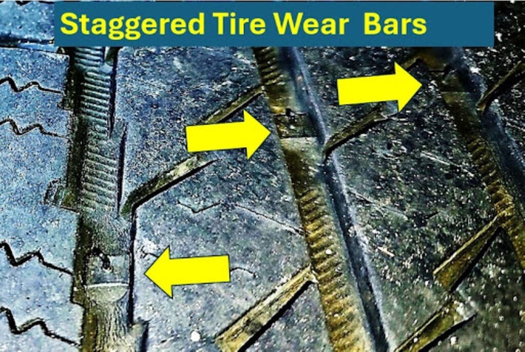 image of car tire wear bars