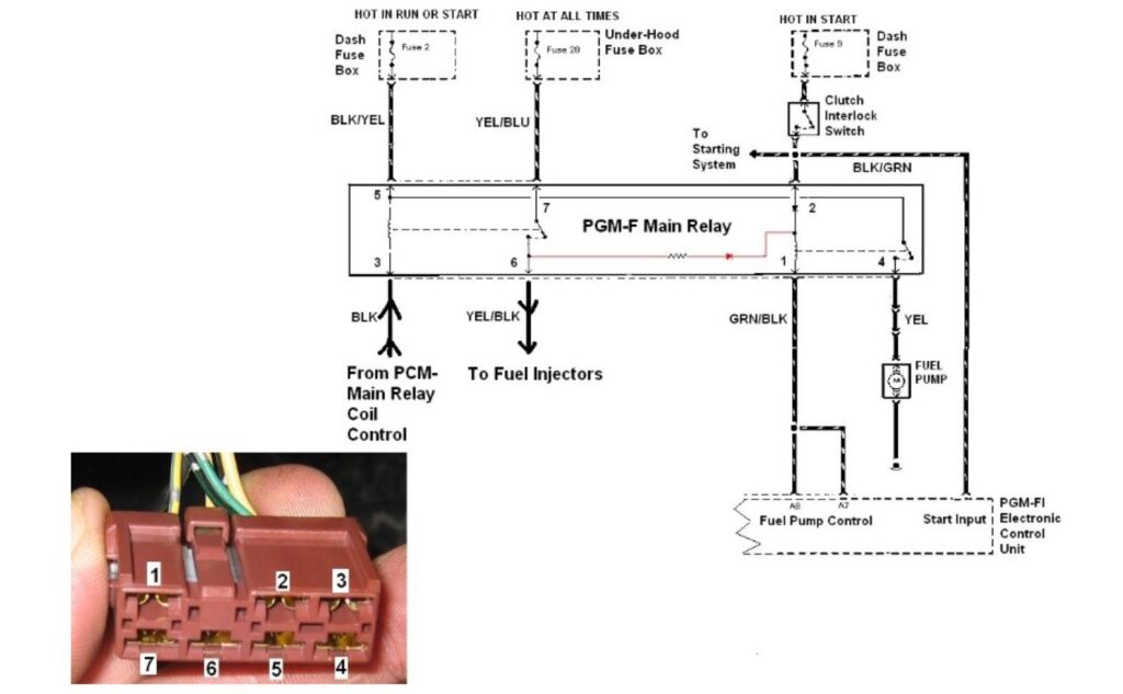 diagram of a honda relay