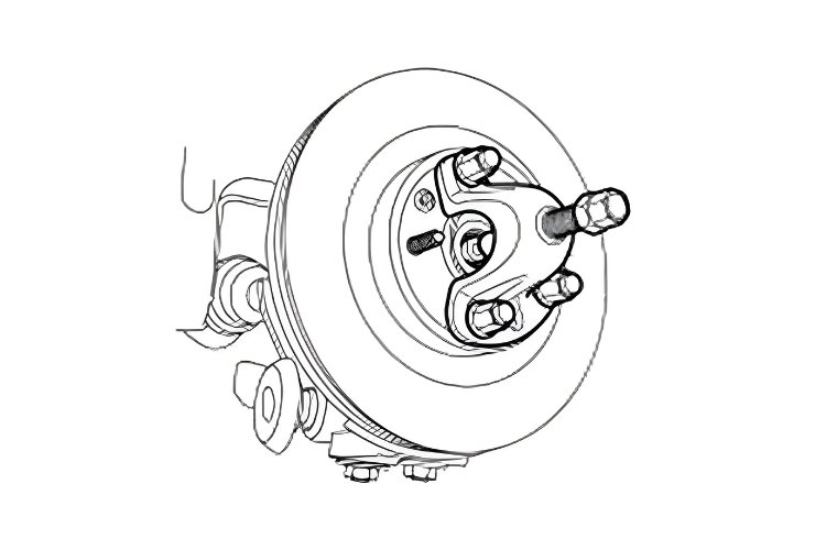 hub puller illustration