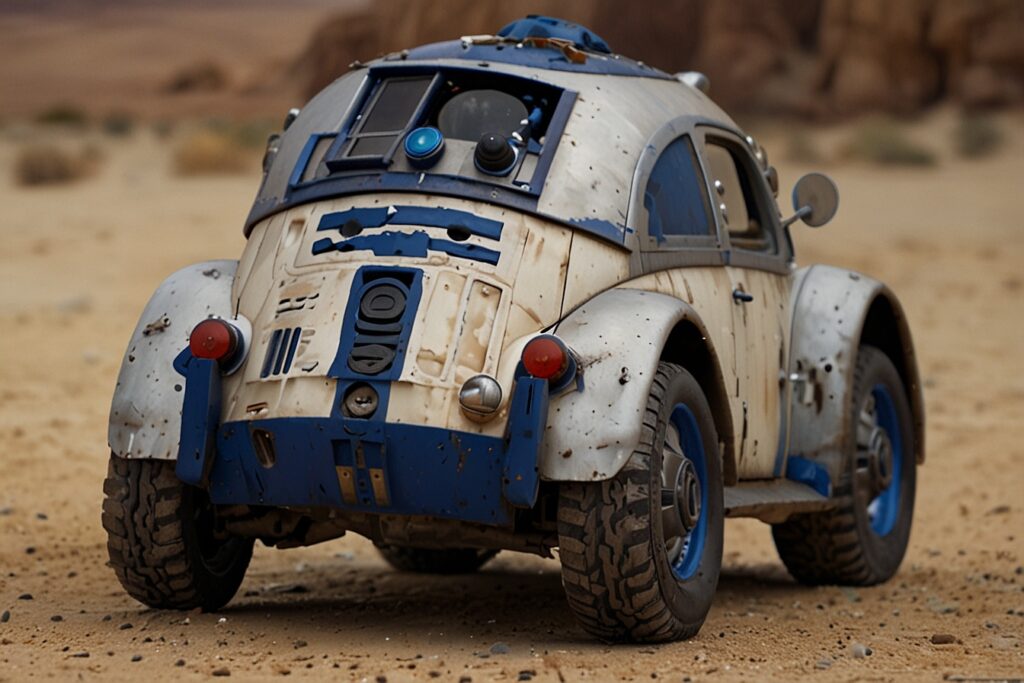 AI image of an star wars movie inspired vehicle