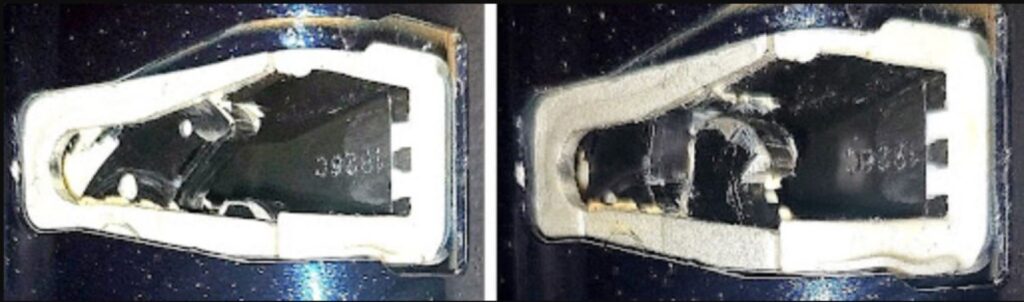 image of a damaged door latch